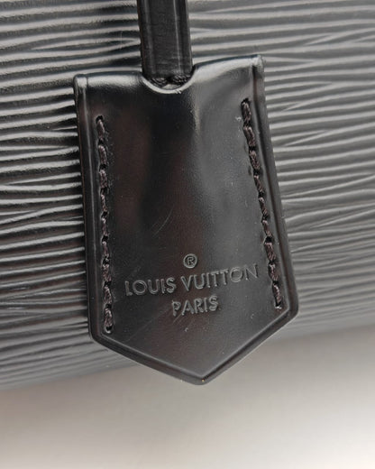 LOUIS VUITTON CLUNY BB BAG BLACK EPI LEATHER
