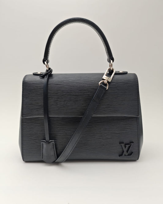 LOUIS VUITTON CLUNY BB BAG BLACK EPI LEATHER