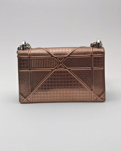 CHRISTIAN DIOR SMALL DIORAMA BAG – METALLIC BRONZE CALFSKIN