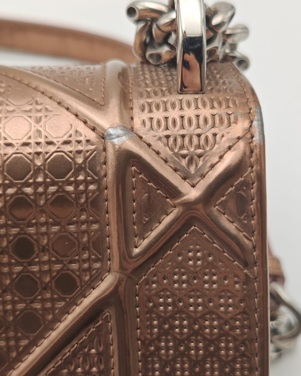 CHRISTIAN DIOR SMALL DIORAMA BAG – METALLIC BRONZE CALFSKIN