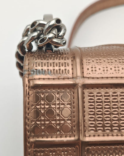 CHRISTIAN DIOR SMALL DIORAMA BAG – METALLIC BRONZE CALFSKIN
