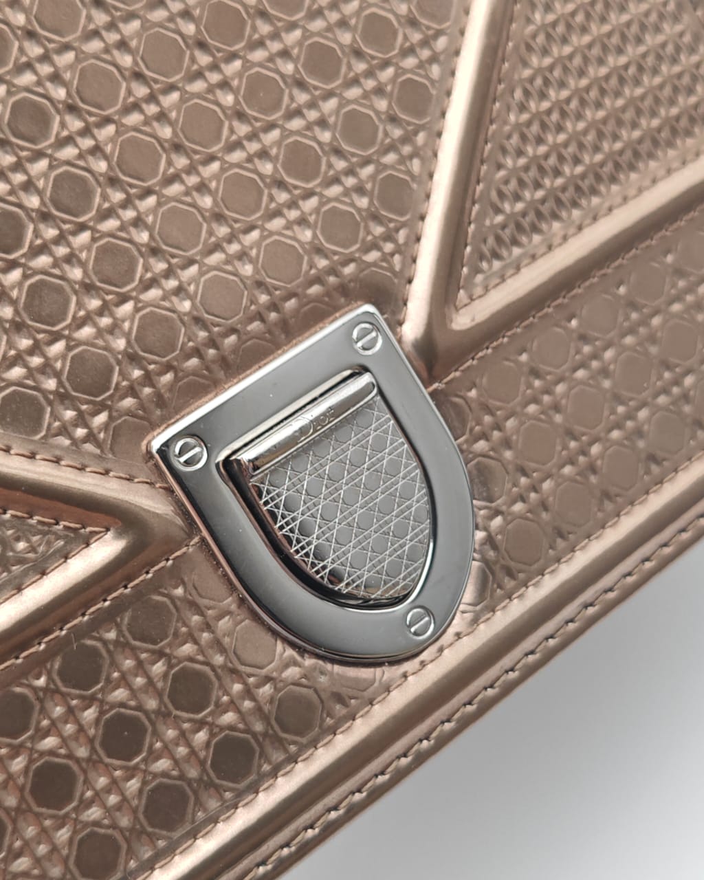 CHRISTIAN DIOR SMALL DIORAMA BAG – METALLIC BRONZE CALFSKIN