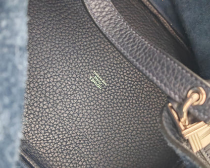HERMÈS PICOTIN LOCK 22 BAG – BLEU NAVY CLEMENCE LEATHER