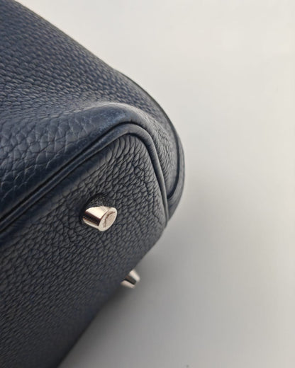 HERMÈS PICOTIN LOCK 22 BAG – BLEU NAVY CLEMENCE LEATHER
