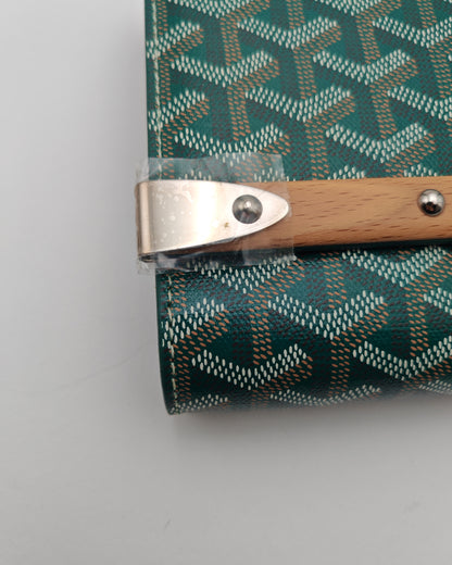 GOYARD MONTE CARLO PM CLUTCH – GREEN Goyardine Canvas