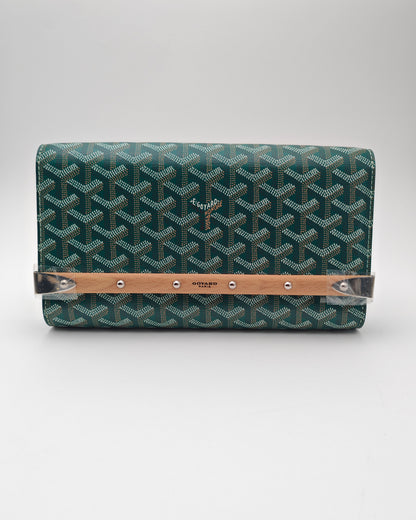 GOYARD MONTE CARLO PM CLUTCH – GREEN Goyardine Canvas