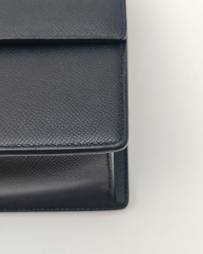 Christian Dior 30 Montaigne Bag in Black Grained Calfskin with Gold Hardware