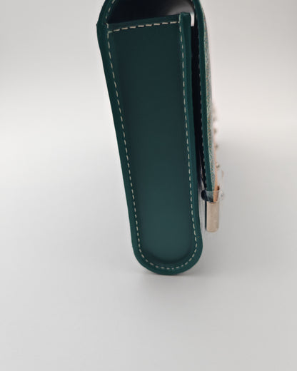 GOYARD MONTE CARLO PM CLUTCH – GREEN Goyardine Canvas