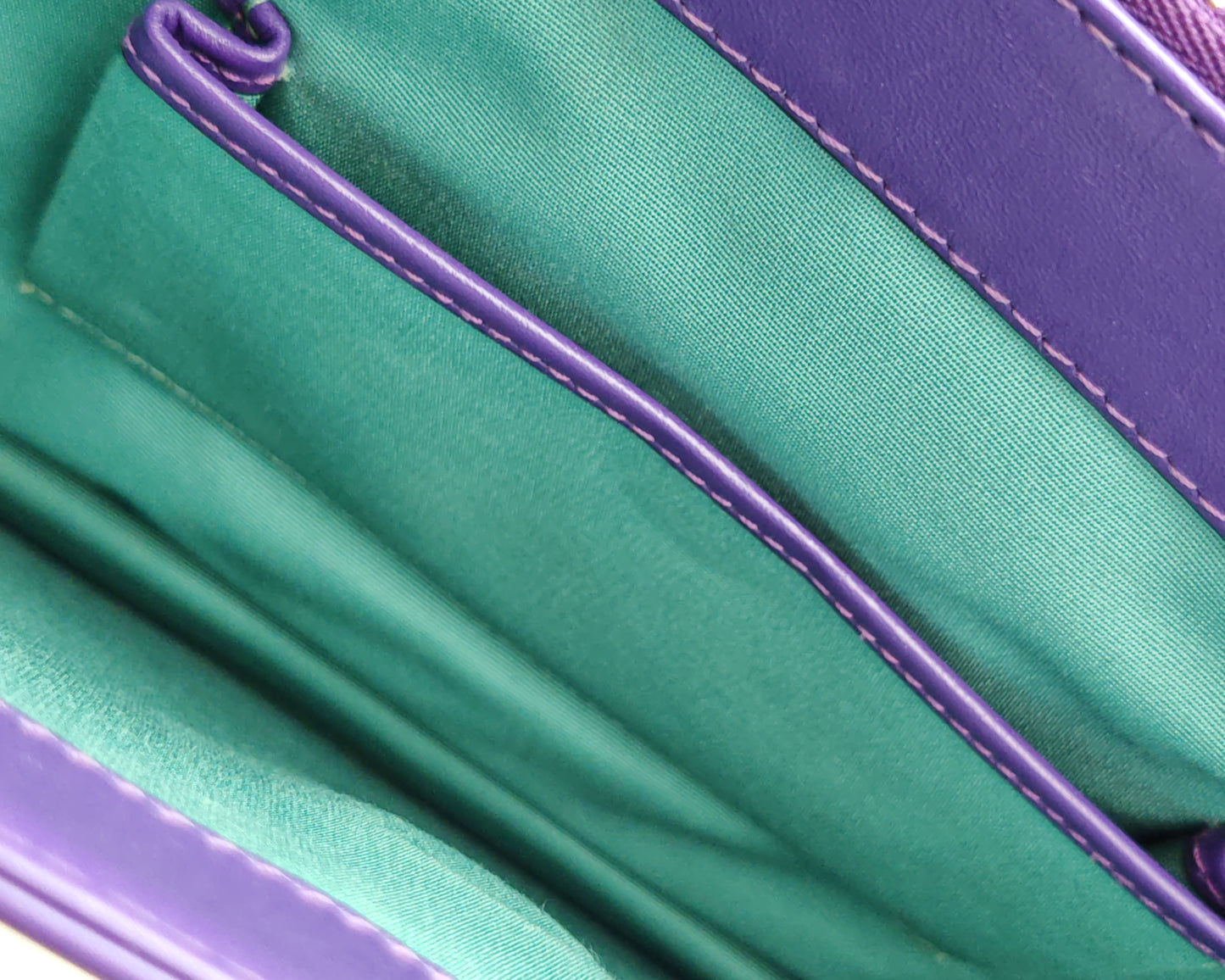 Bvlgari Serpenti Forever Shoulder Bag in Purple Smooth Leather with Gold Hardware